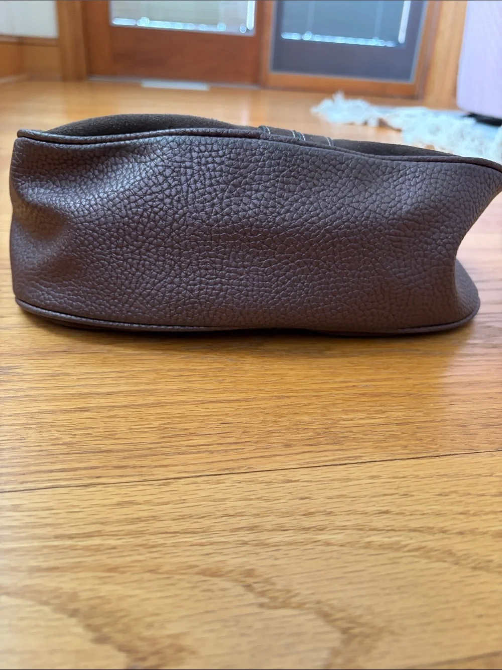 Classic Brown Suede Shoulder Bag